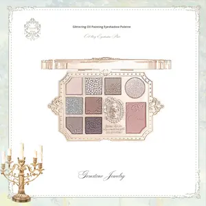 रंगीन पृथ्वी रंग ऑल-इन-वन वाटरप्रूफ आंखों की छाया 23g <span class=keywords><strong>8</strong></span> रंग दृष्टि पैलेट - Product Image 6