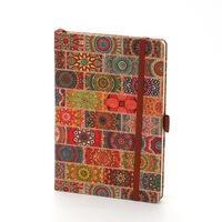 Carnet A5 personnalisé en liège à couverture rigide, journal/agenda mandala écologique, vente en gros d'articles de papeterie, agenda avec boucle élastique