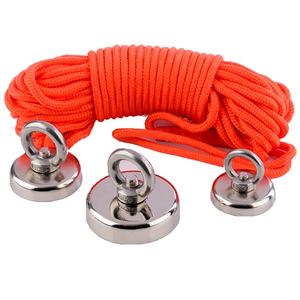 3600 LBS Force de traction puissante Meilleur <span class=keywords><strong>aimant</strong></span> de Pot de pêche à <span class=keywords><strong>360</strong></span> degrés N52 à base ronde Pêche en néodyme forte - Product Image 3