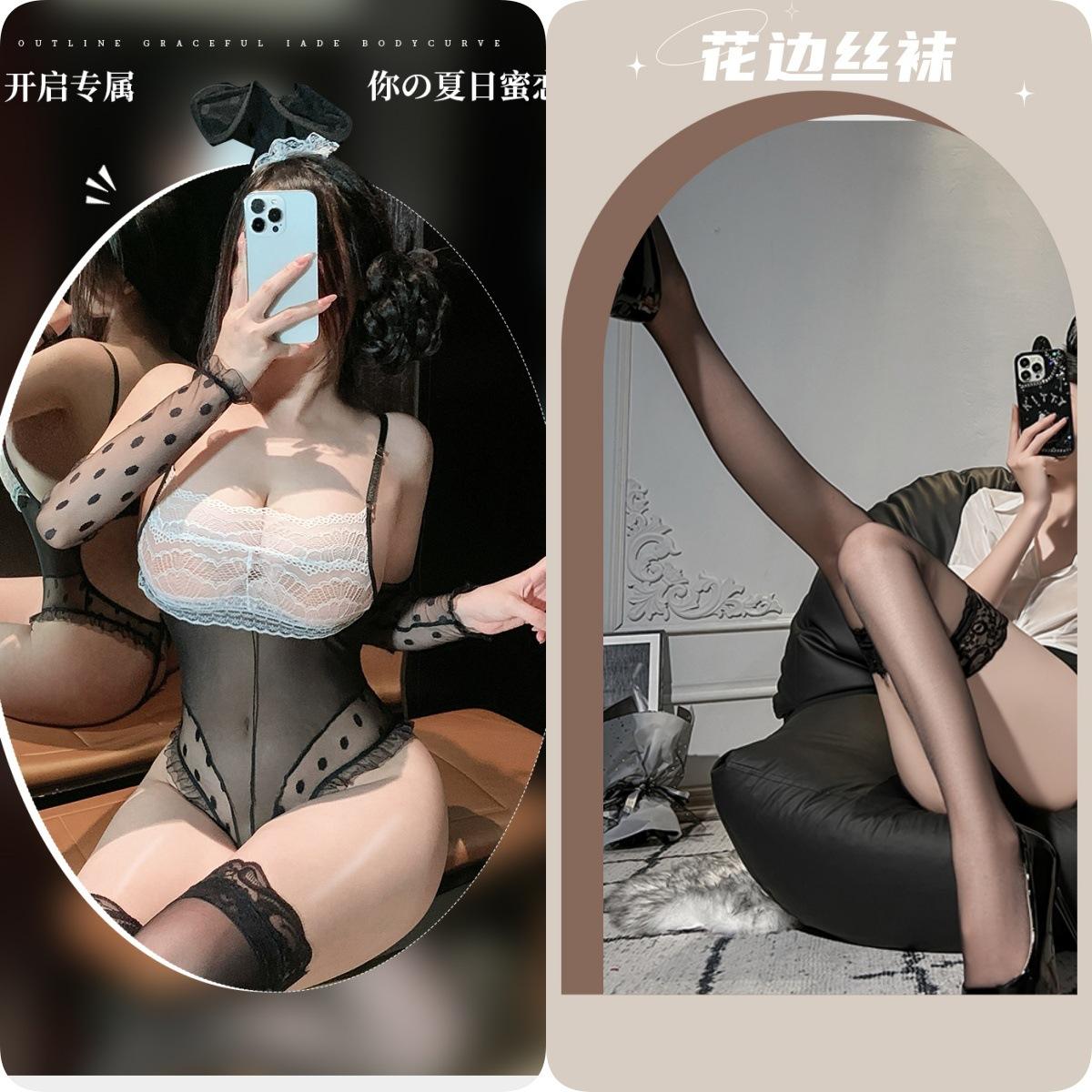 Black suit + black stockings