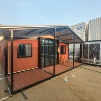 Maison conteneur extensible à double aile de 20 pieds, norme australienne, unité d'habitation modulaire pliable en forme de papillon