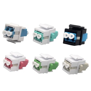 单模多模DX LC至LC母梯形耦合器墙板光纤适配器配线架表面安装盒 - Product Image 6