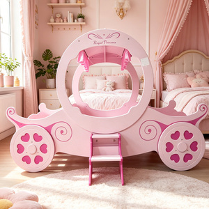 rosa principessa telaio del <span class=keywords><strong>letto</strong></span> a tema fiabesco ragazze <span class=keywords><strong>letto</strong></span> a baldacchino in legno per bambini <span class=keywords><strong>letto</strong></span> per bambini - Product Image 6