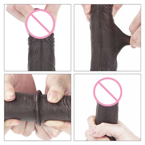 Lovetoy-consolador realista doble Tpe, doble densidad, suave, exterior, seguro, doble densidad, con ventosa fuerte - Product Image 5