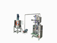 Machine d'emballage automatique à trois soudures latérales pour liquides/sauces (miel, sauce tomate, lait concentré, mayonnaise, etc.)