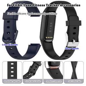 Bracelets pour <span class=keywords><strong>Fitbit</strong></span> <span class=keywords><strong>Luxe</strong></span>, bracelet de remplacement en silicone pour montre connectée <span class=keywords><strong>Fitbit</strong></span> <span class=keywords><strong>Luxe</strong></span>, tracker d'activité - Product Image 1