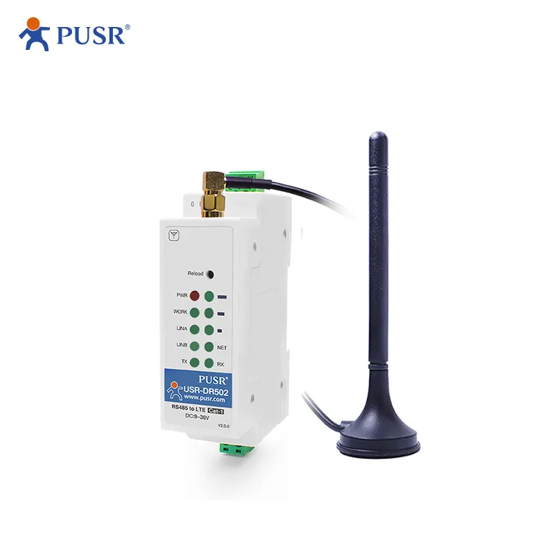 USR-DR502-E Europe Industrial HTTP MQTT/SSL GSM SMS 4G LTE Cat 1 Modem With Sim Card Slot Support IoT platform