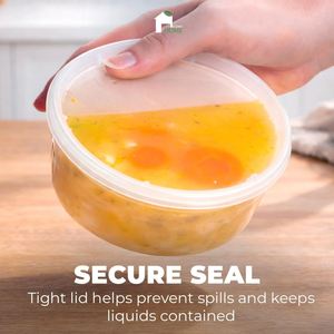 Contenants alimentaires Deli 8oz 16oz 32oz, contenants en plastique sans BPA pour la préparation des repas à emporter, compatibles micro-ondes, lave-vaisselle et congélateur - Product Image 4