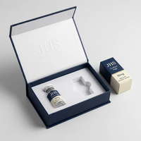 Boîtes en carton magnétiques de luxe personnalisées pour flacons de 2 ml, 3 ml, 5 ml, 10 ml, 10 mg avec plateau et emballage en papier