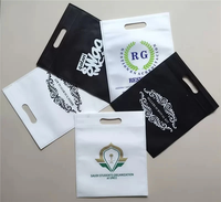 Sac écologique à poche plate réutilisable de grande capacité Sac à provisions de couleur unie personnalisé non tissé
