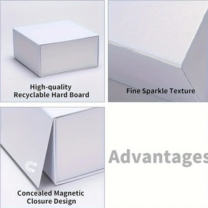 Foldable Magnetic Suction Packaging Box Small Business Supplies UV Advantage Foil Wedding Decorations Reception Made Paper - Product Image 6