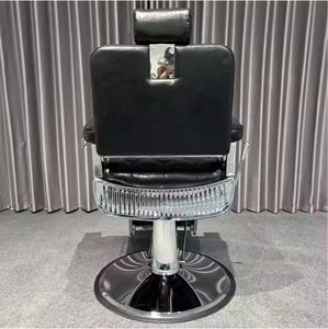 k Black Tufted Barber <b>Chair</b> Hydraulic Salon Reclining <b>Chair</b> Leather Tattoo Treatment <b>Chair</b> for Hair Studio - Product Image 4