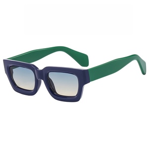 Gafas de Sol de Diseño de Lujo con Función de Visión Nocturna, Montura Cuadrada Retro Pequeña y Gruesa, Lentes de Color con Logotipo, Protección UV400 - Product Image 6