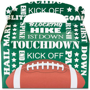 Cajas de recuerdo de fiesta de fútbol con impresión de logotipo personalizado, cajas de golosinas para repostería, suministros para fiestas deportivas, 3,5x2,75 pulgadas - Product Image 5