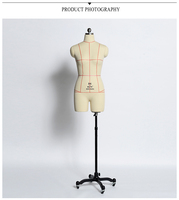 Maniquíes de Espuma ROBBEN para Sastres, Maniquíes Femeninos Ajustables en Altura, Postura de Pie, Tallas 80-88