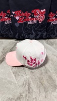Gorra de Béisbol de 5 Paneles con Visera Curva, Estilo Nuevo, Personalizada, de Gamuza y Algodón, Gorras Deportivas B CROSS, Sombreros Barbas Originales con Logotipo de Diamantes de Imitación