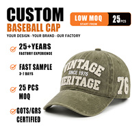 Gorra de Béisbol Casual Unisex, Estilo Vintage, de Algodón Lavado, con Parches Bordados, Eslogan Herencia, Personalizable