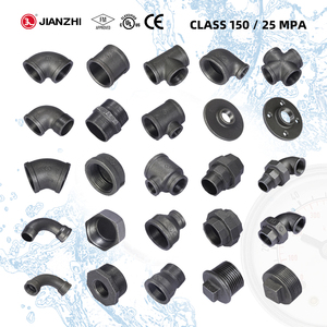 Accesorios para Tuberías de Agua de Baja Presión Jianzhi, 1" 20mm <span class=keywords><strong>BS</strong></span> <span class=keywords><strong>G</strong></span>.i. Codo de Hierro Maleable Negro 45 Grados Clase 150 - Product Image 3