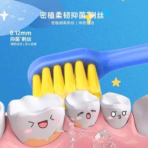 Okemiles Brosse à dents pour enfants, poils doux, design ergonomique, brosse à dents manuelle, thème spatial - Product Image 2