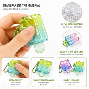 Wholesale Ice Cream Popsicle <b>Squishy</b> Toy Soft Squeeze Stress Relief Sensory Fidget Toy Blind Box for Kids Gift OEM - Product Image 3