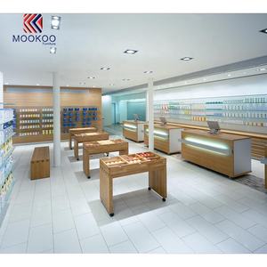 Conception de rendu 3D haut de gamme Comptoir de caisse Farmacia Shop Présentoirs en verre transparent - Product Image 3