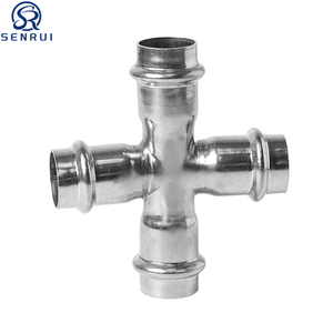 Raccord croisé à 4 voies en <span class=keywords><strong>acier</strong></span> <span class=keywords><strong>inoxydable</strong></span> 304, installation rapide, étanche, adaptateur de tube métallique, composant de quincaillerie pour <span class=keywords><strong>tuyauterie</strong></span> - Product Image 6