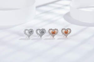 Boucles d'oreilles Ruizuan en argent sterling, bijoux de mode, cœur pour femmes, boucles d'oreilles en moissanite, USA - Product Image 3