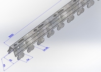 Ensemble de profilés de plafond V Carrier Premium pour projets de construction