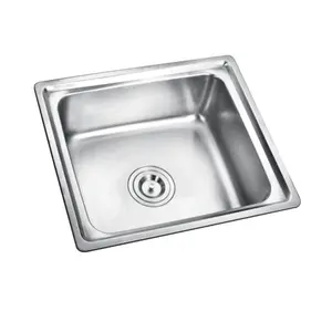 Hot Selling Above Counter Washing Machine Sink Stainless Steel Single Bowl Kitchen Sink