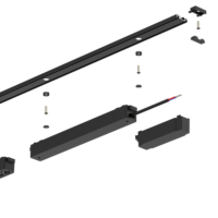 Prix usine DC48v Rail d'éclairage sur rail à LED magnétique monté en surface système d'éclairage sur rail magnétique Ultra mince de 6mm pour l'éclairage