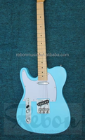 Weifang Rebon 6 String Left Hand Surf Blue TL Electric Guitar