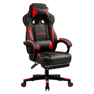 Gaming <b>Chair</b> Pu Leather Reclining Height Adjustable Swivel <b>Chair</b> For Home Office <b>Study</b> Room - Product Image 5