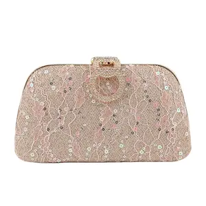 Fashion light luxury ring set diamond clutch floral love heart sequin floral style dinner bag chain small bag wholesale