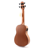 Ukulele électrique en bois d'épicéa et d'acajou de fabrication chinoise, 30 pouces, avec micro