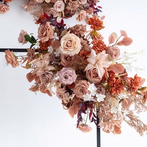 Decoraciones Rústicas para Bodas, Artículos de Otoño, Flores Artificiales de Alta Calidad, Panel de Fondo para Bodas, Decoración de Piso, Arco Floral - Product Image 6
