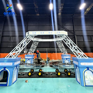 Montaña Rusa Pequeña Personalizada de Fábrica Anxin, Equipo de Diversión Comercial, Atracción de Pista de Tren Pequeño para Exteriores, 16 Personas, Niños - Product Image 3
