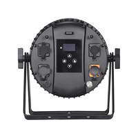 Projecteur PAR extérieur sur batterie 12*12W RGBWAUV 6-en-1 pleine couleur, projecteur PAR plat avec télécommande, 12 LED PAR Can Uplight