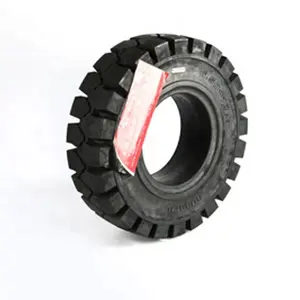 Solid Tires Black Forklift Wheels Forklift Rubber Forklift Tires 6.5-10 For OTR Transportation