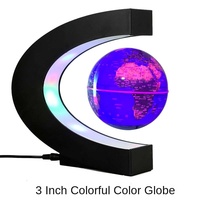 Práctico globo de levitación magnética que cambia de color de 3 pulgadas y 8,5 cm con logotipo creativo Nuevo producto en la categoría de Geografía