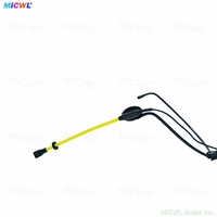 Micrófono de diadema con condensador omnidireccional, resistente al agua, con clasificación IP, para opciones de enchufe ULX SLX QLX TA4F G3 G4 de 3,5 mm TA3