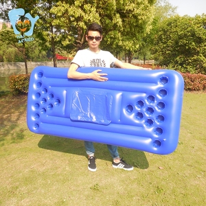 โต๊ะลอยน้ำเป่าลมสำหรับเล่นเบียร์ปอง 24 ช่อง พร้อมถังเก็บความเย็น - Product Image 3