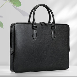 <span class=keywords><strong>Sac</strong></span> d'affaires en <span class=keywords><strong>cuir</strong></span> véritable haut de gamme pour <span class=keywords><strong>homme</strong></span>, <span class=keywords><strong>sac</strong></span> souple tendance, grande capacité, <span class=keywords><strong>sac</strong></span> pour <span class=keywords><strong>ordinateur</strong></span> portable 15 pouces, fermeture éclair simple, HAOXIN - Product Image 2