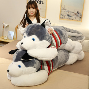 Boneka anjing beruang besar Husky mainan mewah bantal lucu hadiah kecil hadiah grosir - Product Image 3