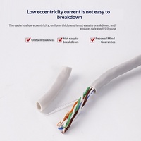 Câble réseau LAN intérieur Cat5e haute vitesse personnalisé en usine, facile à déployer, câble réseau UTP Cat5e