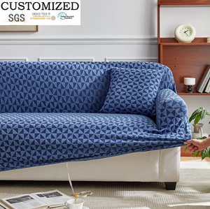 <span class=keywords><strong>Housse</strong></span> <span class=keywords><strong>de</strong></span> <span class=keywords><strong>canapé</strong></span> jacquard tricotée 2025 – Nouveau style toutes saisons, pièce unique, universelle, anti-griffures pour chats, couleur unie - Product Image 1