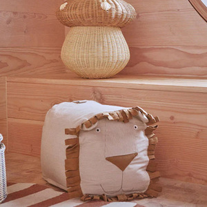 Tabouret doux en forme de lion pour enfants, coussin en mousse à haute élasticité, pour la décoration de la salle de jeux des enfants - Product Image 3