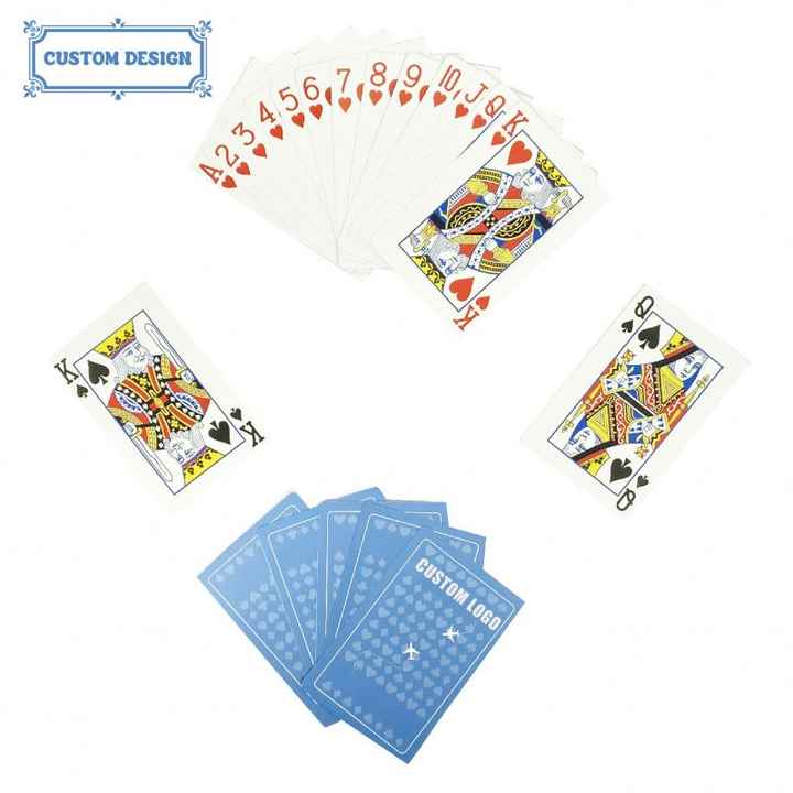 Front and Back Printing Playing Game Card Poker Cards Custom Pvc Game ...
