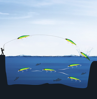 Leurre dur Minnow 115 mm 17,5 g, leurre flottant réaliste pour la pêche au brochet, à la truite et au brochet en eau douce et salée