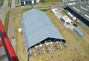 400 chỗ ngồi đám cưới marquee lớn 10x20 tán <span class=keywords><strong>15x30</strong></span> Bên Lớn cong Lều sự kiện ngoài trời - Product Image 6