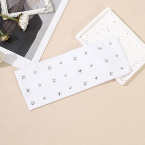 HZO-25110 nouveau clou perle bandeau de cheveux couleur unie lavage visage pression cheveux bandeaux sport groupé cheveux coiffures - Product Image 2